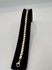 Çelik Bileklik Arpa Model Gold Renk
