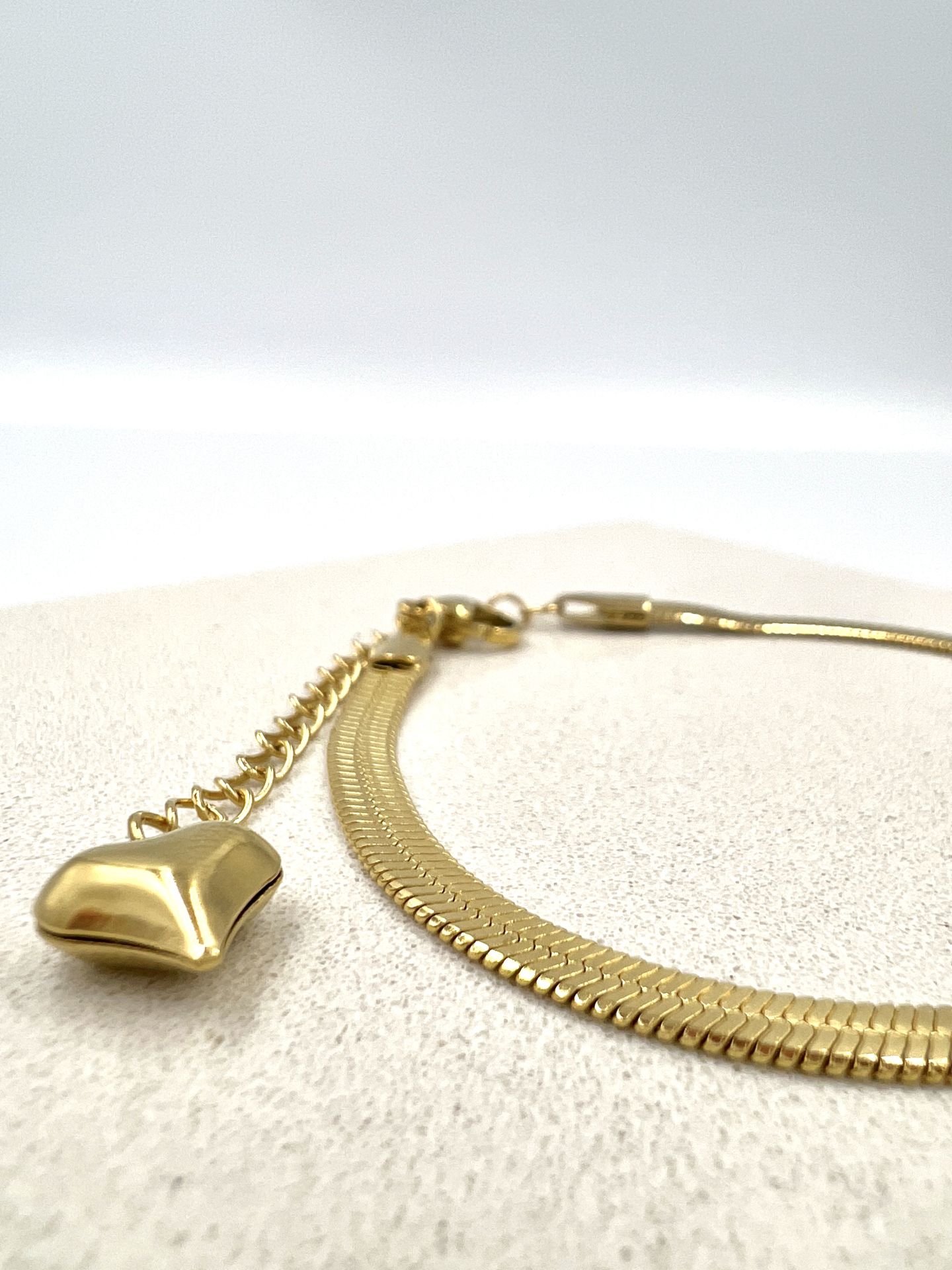 Çelik Bileklik İtalyan Zinciri Model Gold Renk