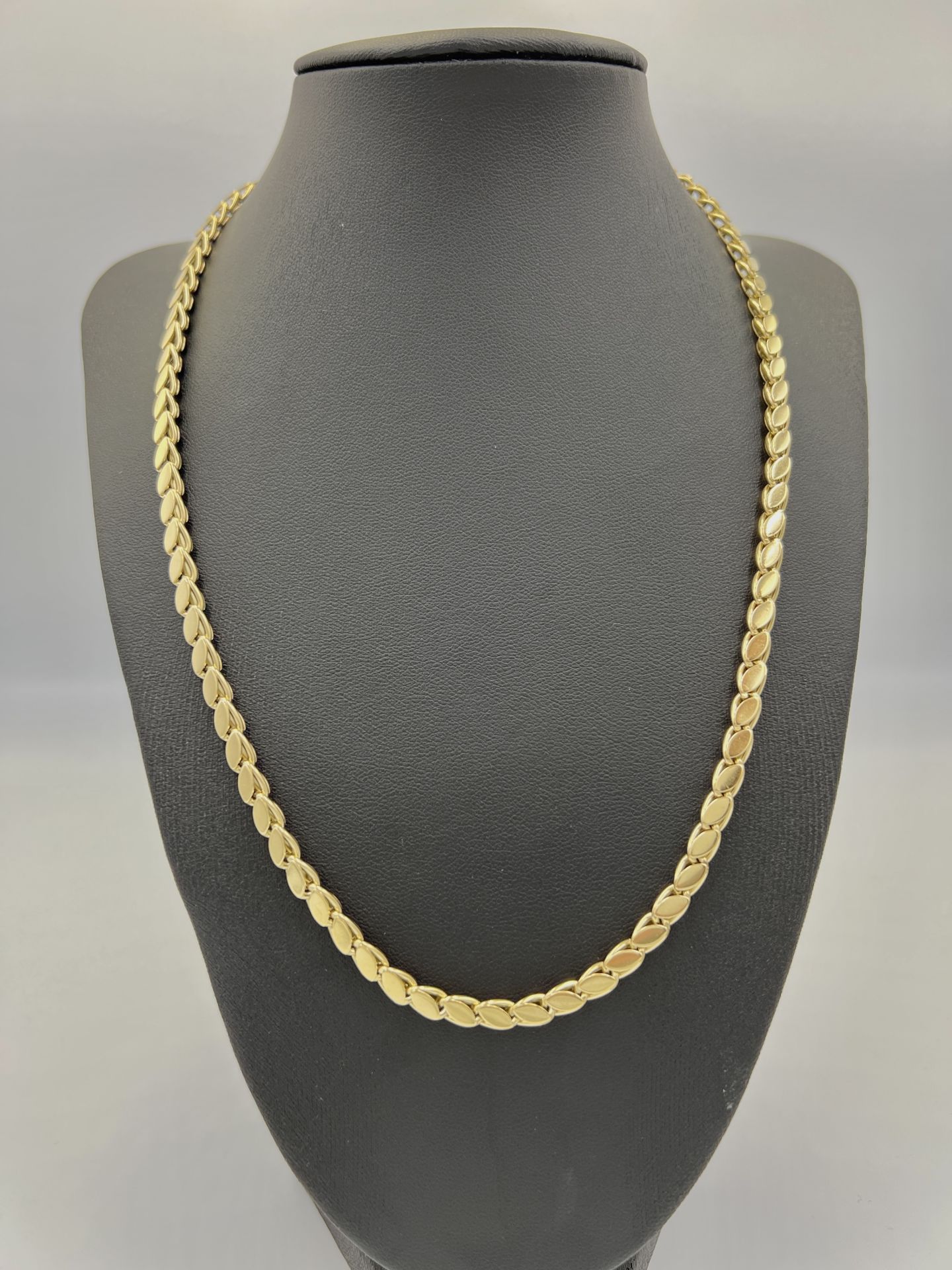 Çelik Kolye Arpa Model Gold Renk