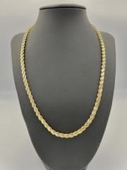 Çelik Kolye Arpa Model Gold Renk