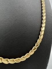 Çelik Kolye Arpa Model Gold Renk
