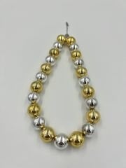 Çelik Kolye Tamtur Model Gold-Gümüş Karışık Renk