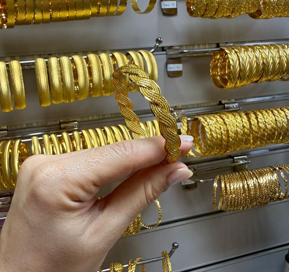 22K ALTIN KAPLAMA ÖRGÜ MODEL BİLEZİK