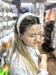 Kristal Boncuçlu Taç Beyaz İncili