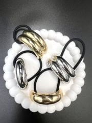 Lastikli Kaplamalı Pinterest Toka Gold Renk Çiftli