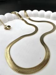 Çelik Kolye İtalyan Zinciri Model Gold Renk 45 cm