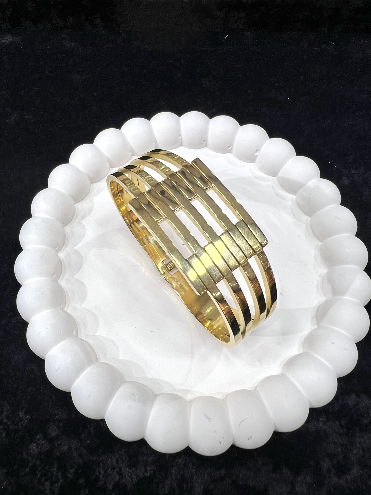 Çelik Kelepçe Kaburga Model 5'li Düz Gold Renk