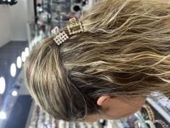 Taşlı Mandal Toka Kare Şekilli Küçük Boy Gümüş Renk