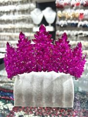 Gelin Tacı Kaftan Model Fuşya Renk