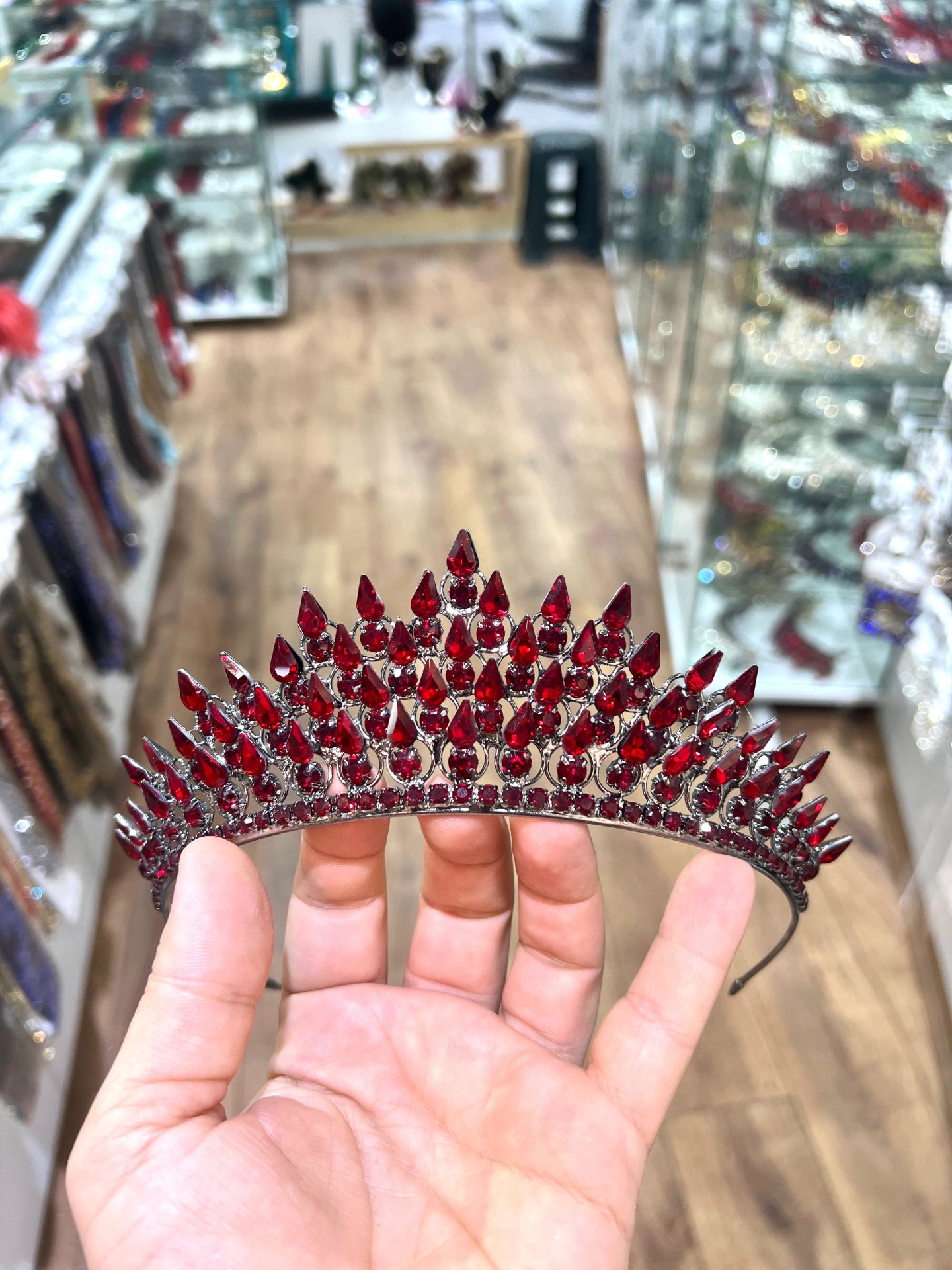 Gelin Tacı Vera Model Bordo Renk