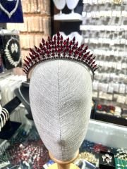 Gelin Tacı Vera Model Bordo Renk