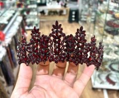 Gelin Tacı Frezya Model Bordo Renk