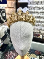 Gelin Tacı Frezya Model Gold Renk