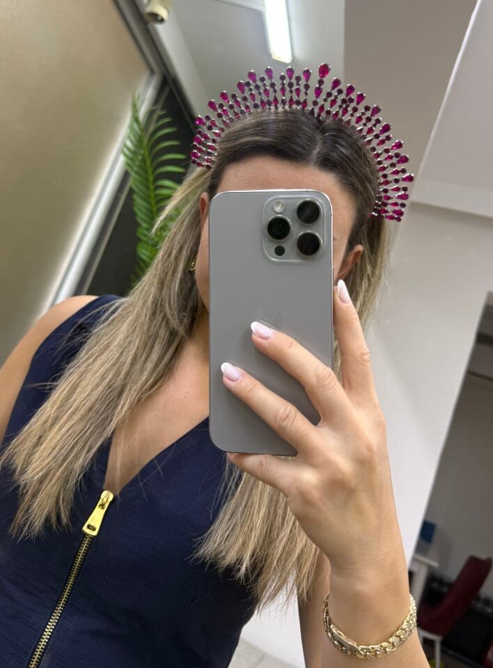 After Taç Dik Damla Model Fuşya Renk