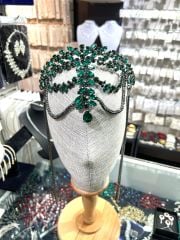 Gelin Tacı Sarkıt Model Yeşil Renk