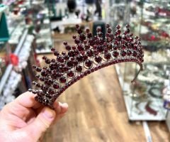 Gelin Tacı Papatya Model Bordo Renk