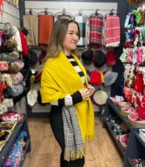 Çift Yönlü Şal Sarı