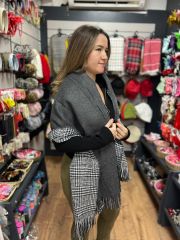 Çift Yönlü Şal Gri