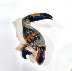 Broş Renkli Papağan