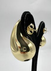 Özel Seri VIP Küpe Bottega Model Büyük Boy Gold Renk