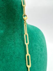 Çelik Kolye Ataç Model Gold Renk