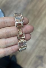 Swarowski Taşlı  Saat Gold Renk