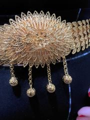 Altın Kaplama Hasır Kemer Balıksırtı Model Gold Renk