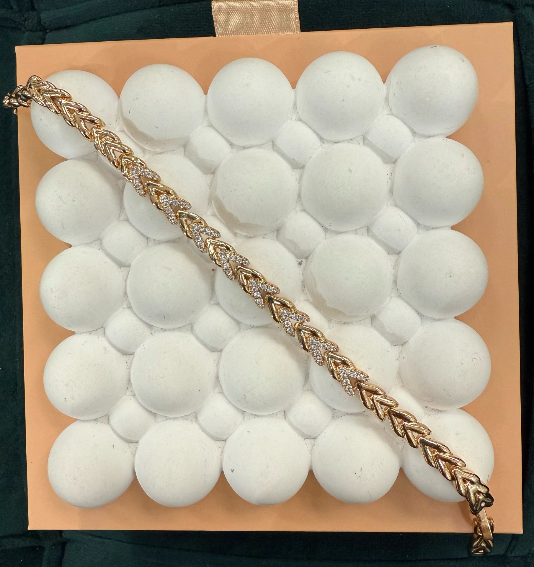 VIP Bileklik Üçgen Modelli İnce Rose Renk