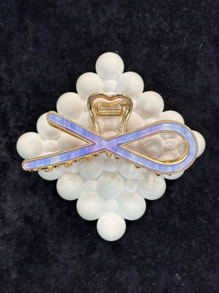 Kemik Mandal Toka Yarım Sonsuz Şekilli Mor Mavi Renkli