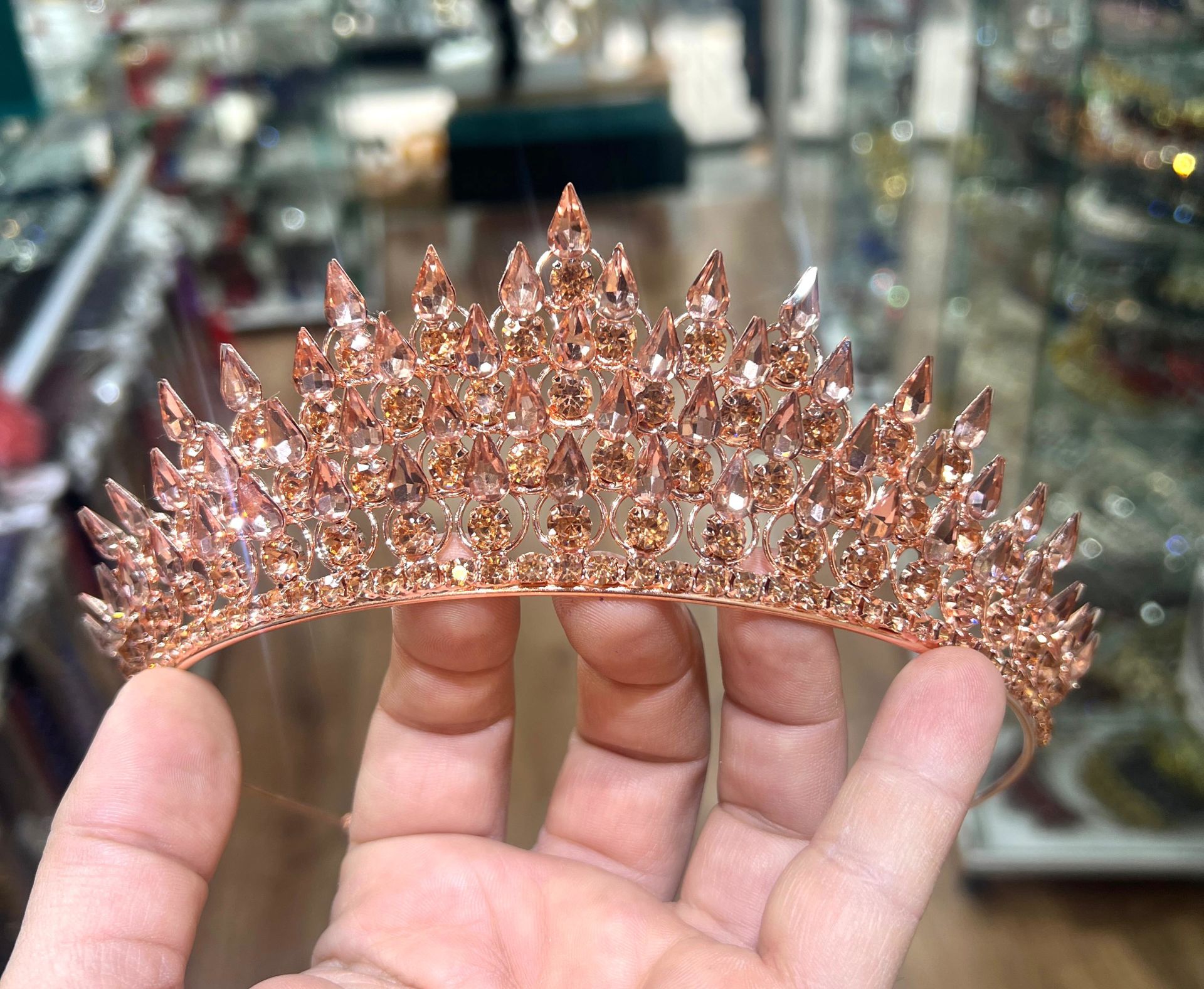 Gelin Tacı Vera Model Rose Renk