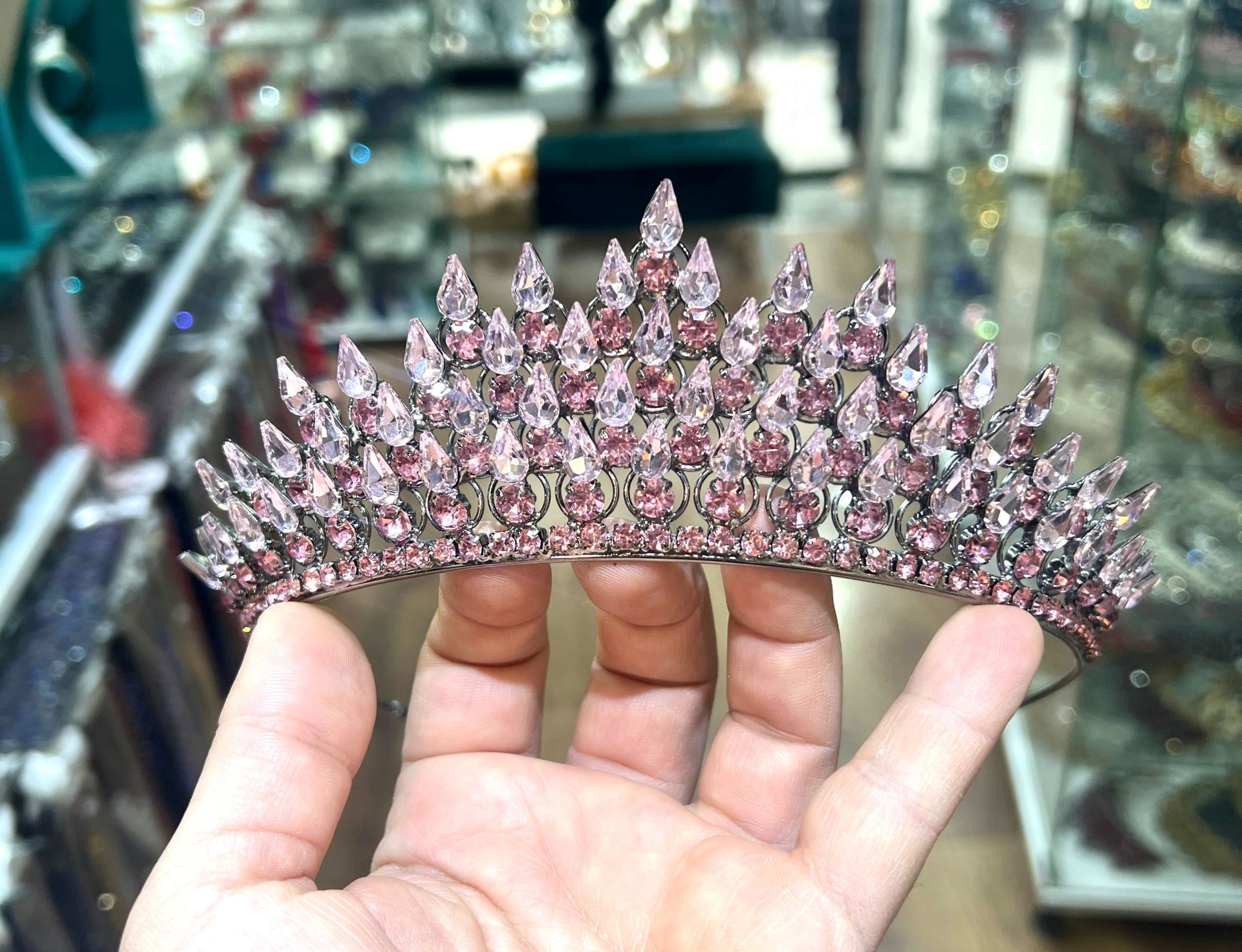 Gelin Tacı Vera Model Pembe Renk