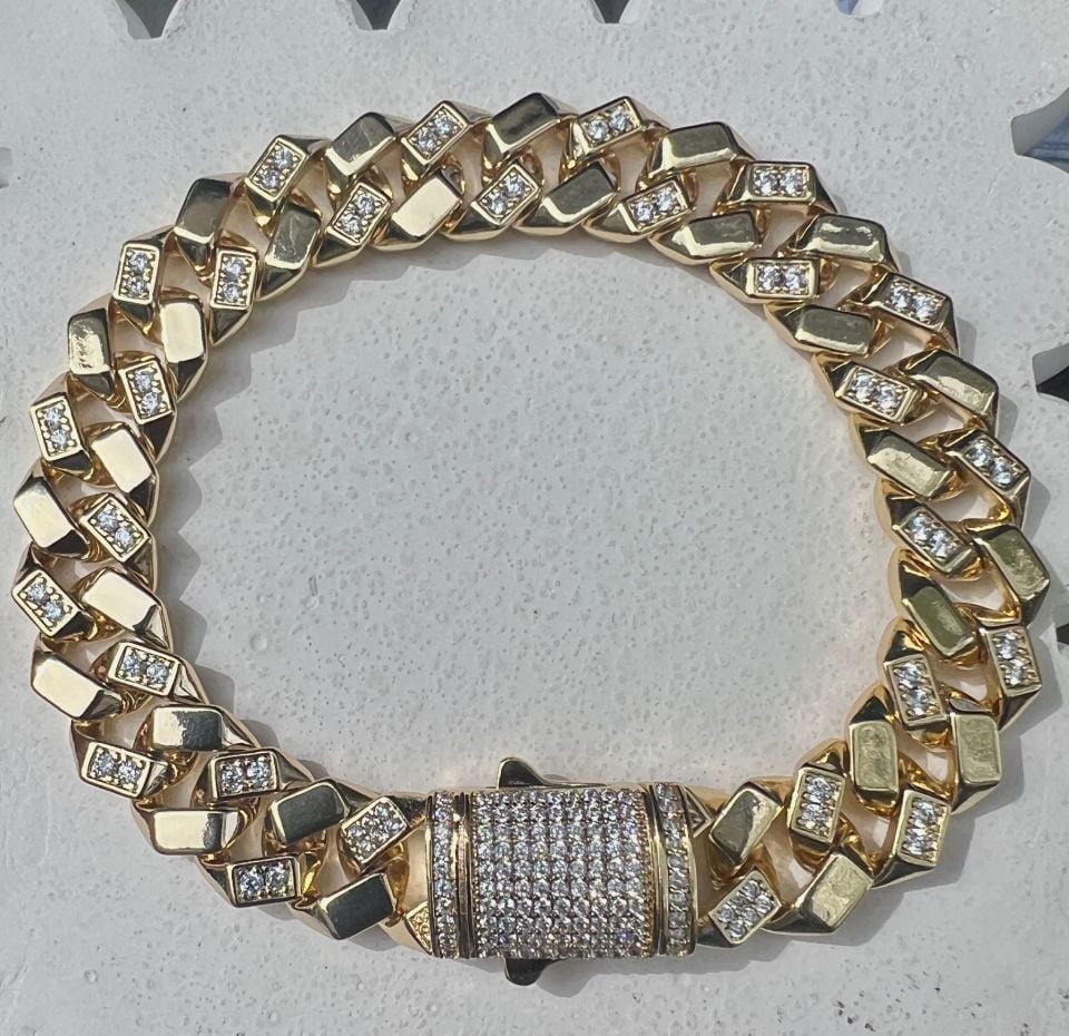 VIP Özel Seri Bileklik Gurmet Serisi Taşlı 14K Gold Renk (XUPING)