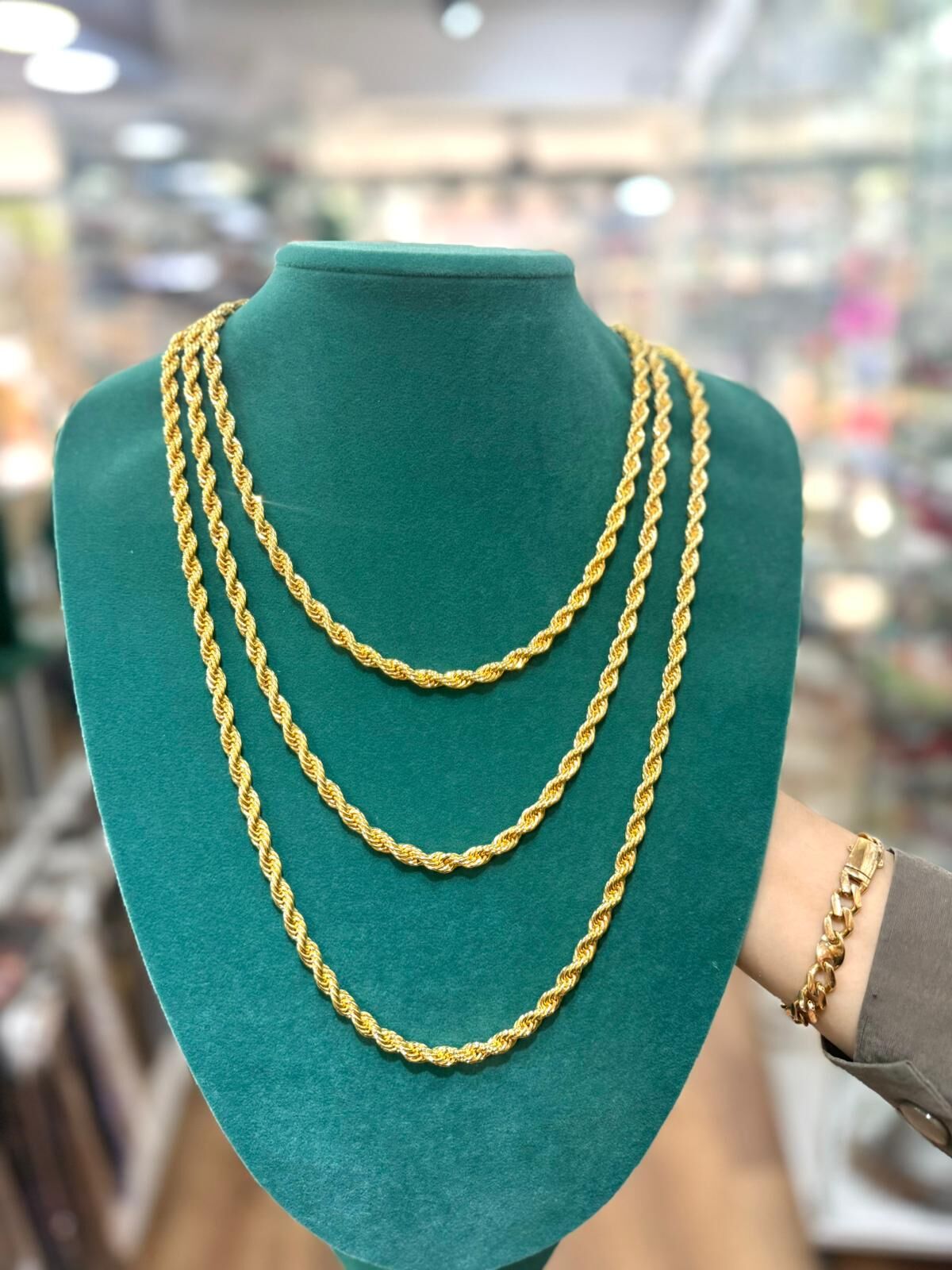 22K ALTIN KAPLAMA 2 METRE KÖSTEK 6 MM