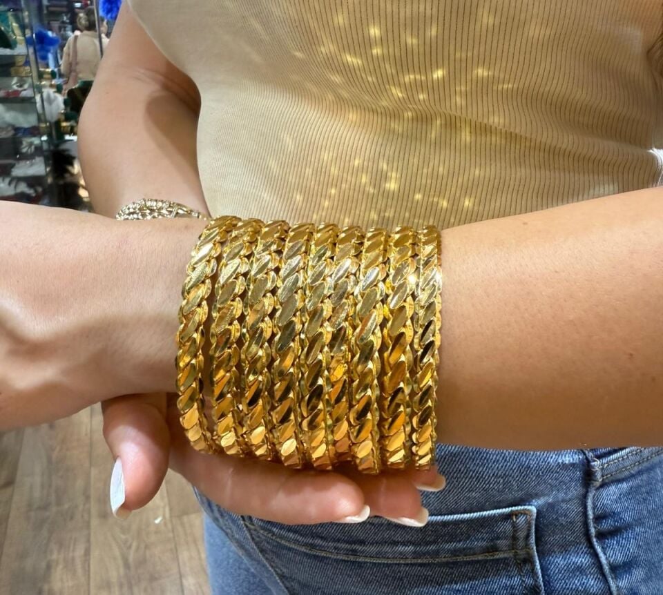 22K ALTIN KAPLAMA ADANA BURMASI 40-50 GR GÖRÜNÜMLÜ