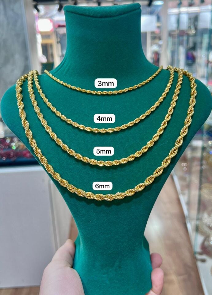 22K ALTIN KAPLAMA  BURGU ZİNCİR  60 CM