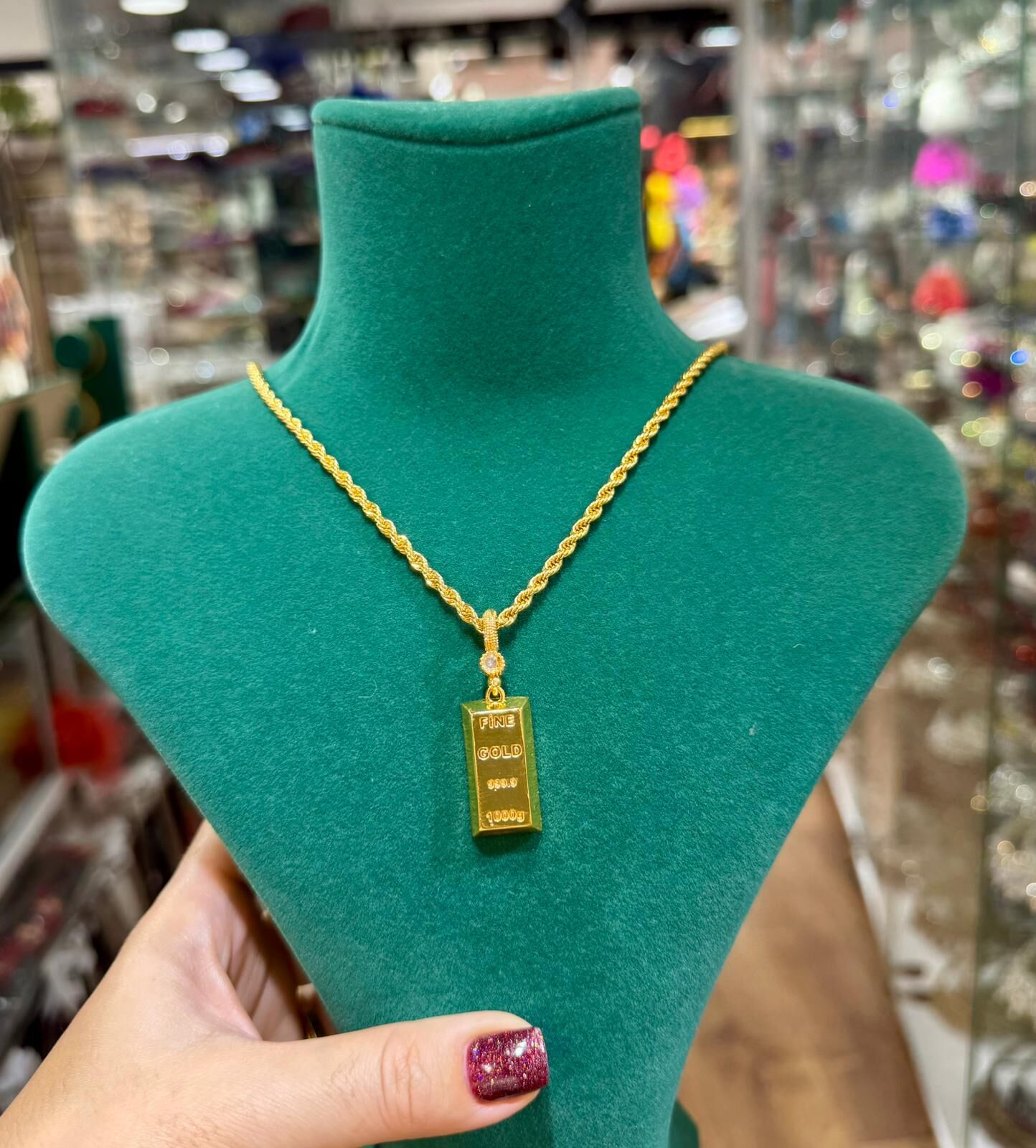 22K ALTIN KAPLAMA  KÜLÇE KOLYE