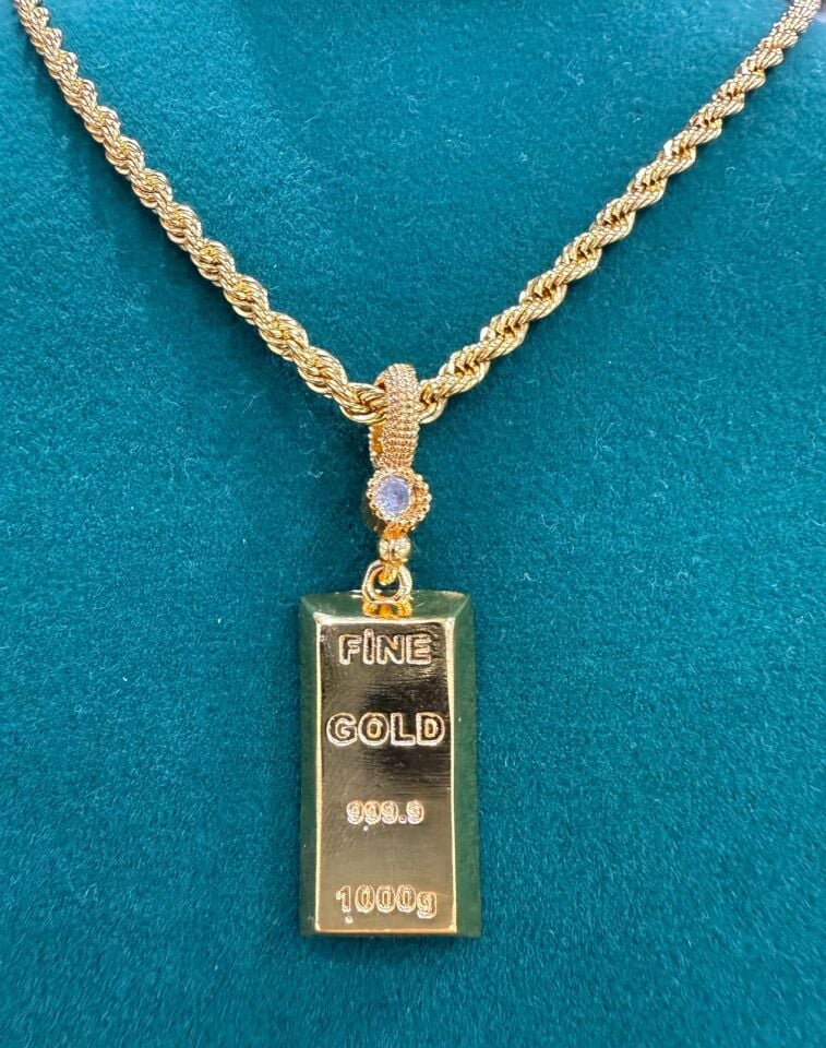 22K ALTIN KAPLAMA  KÜLÇE KOLYE